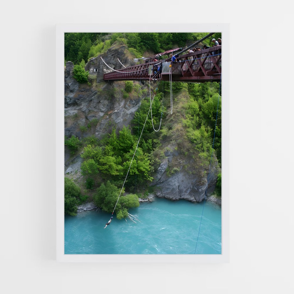 Poster Adrénaline au-dessus du Vide – affiche Saut à l’élastique (vue 3)